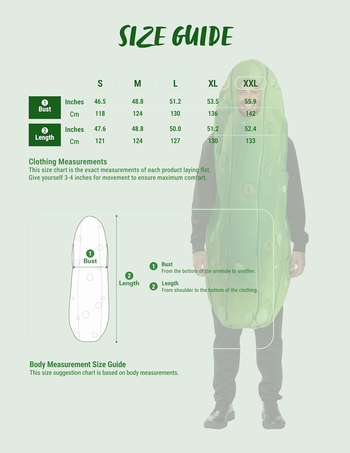 JOYIN Adult Unisex Pickle Food Halloween Costume - Image 4