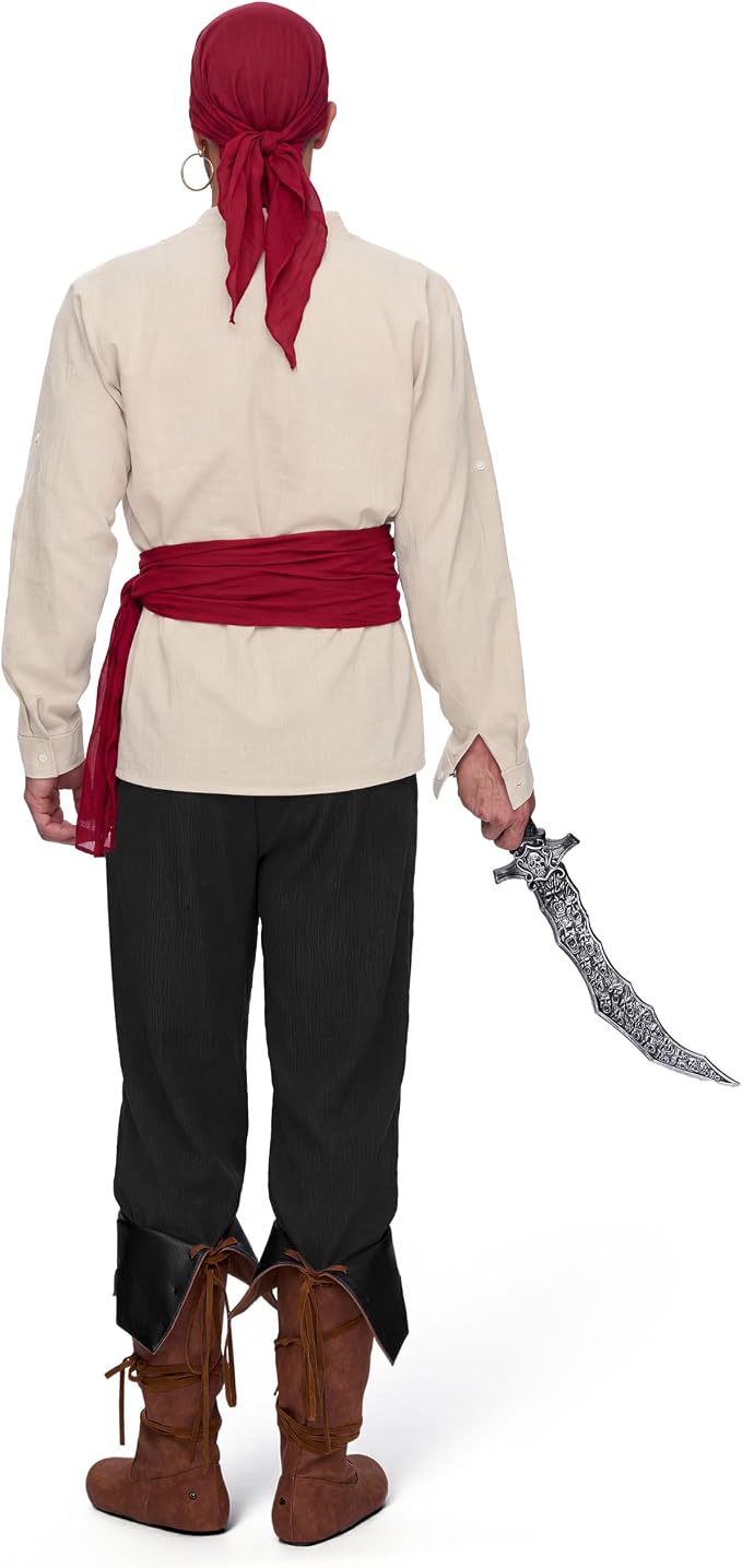 JOYIN Mens Pirate Costume - Adult Halloween Renaissance Outfit - Image 7