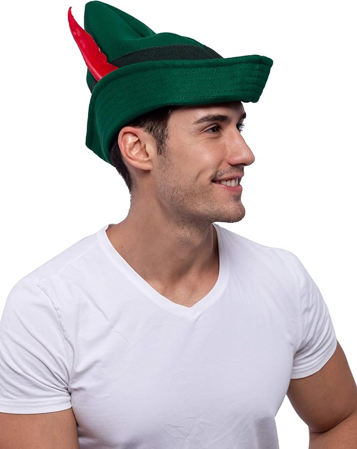JOYIN Felt Robin Hood Hat with Feather - Classic Costume Accessory - Image 5