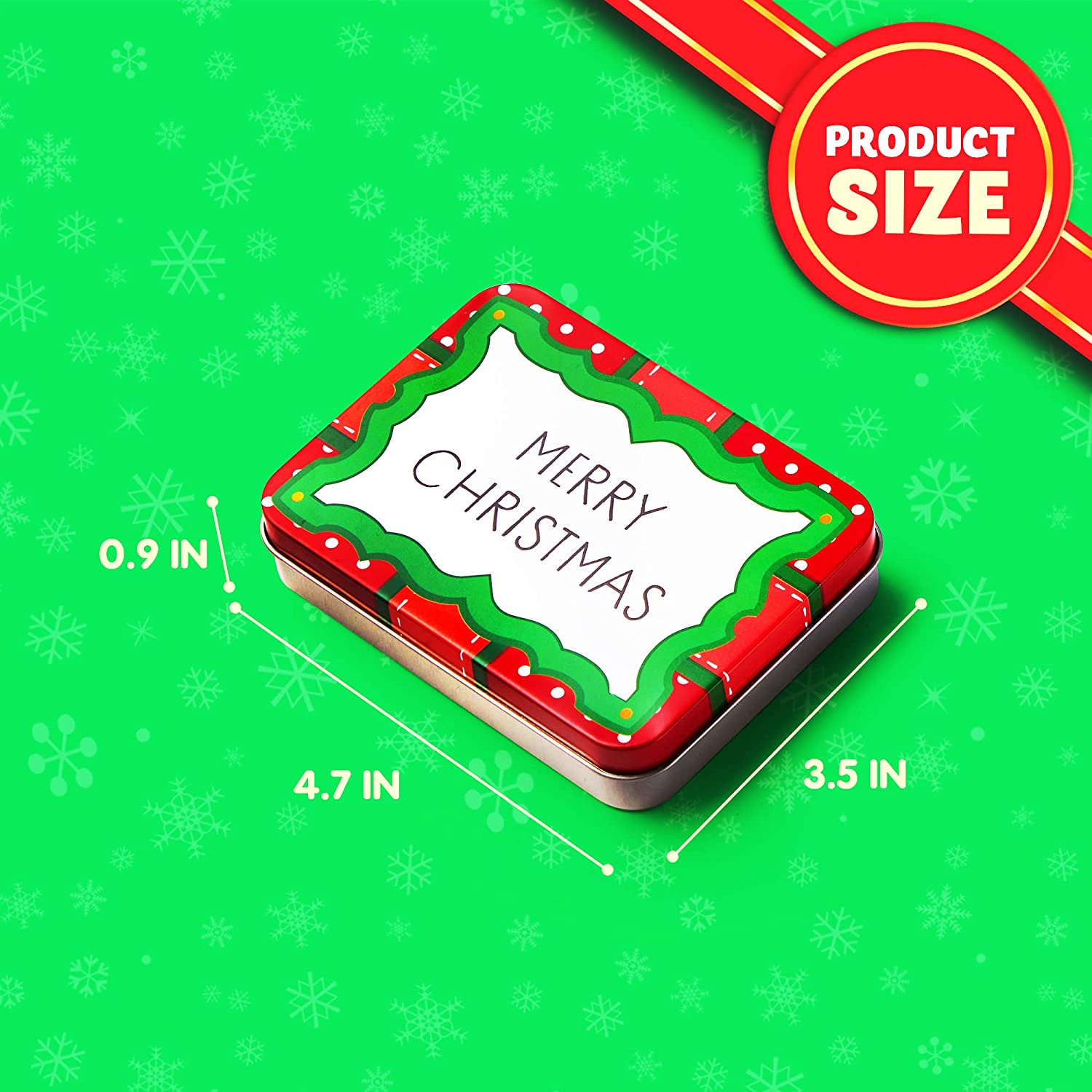 6 Christmas Gift Card Tin Holders - Image 7