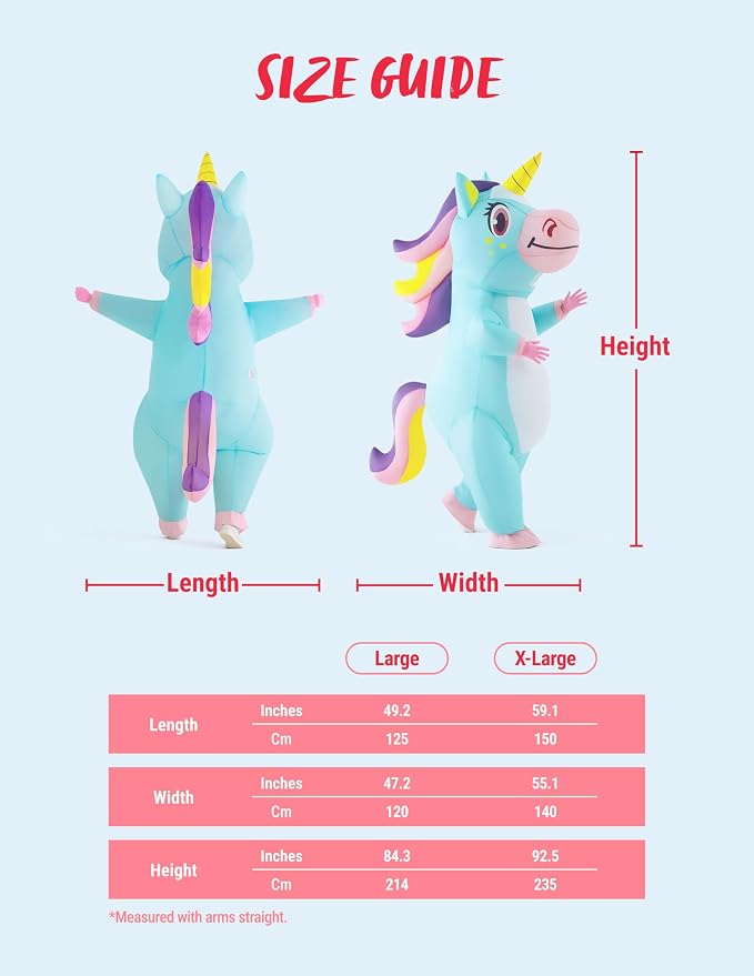 JOYIN Inflatable Unicorn Costume - The Magic of Halloween, Inflated - Image 6