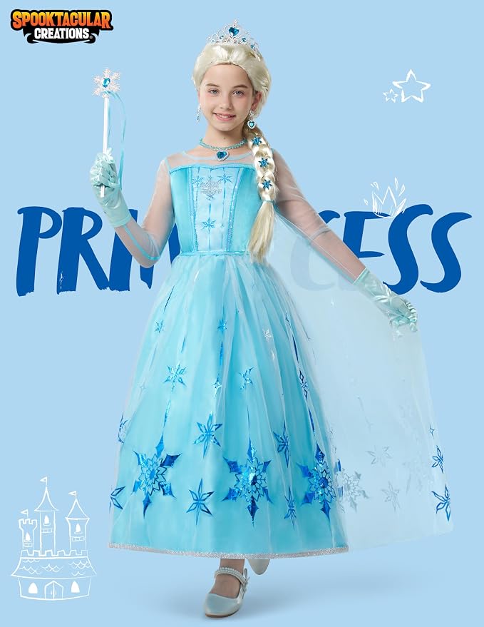 JOYIN Girls Ice Princess Dress - Light-Up Halloween Costume - Image 2