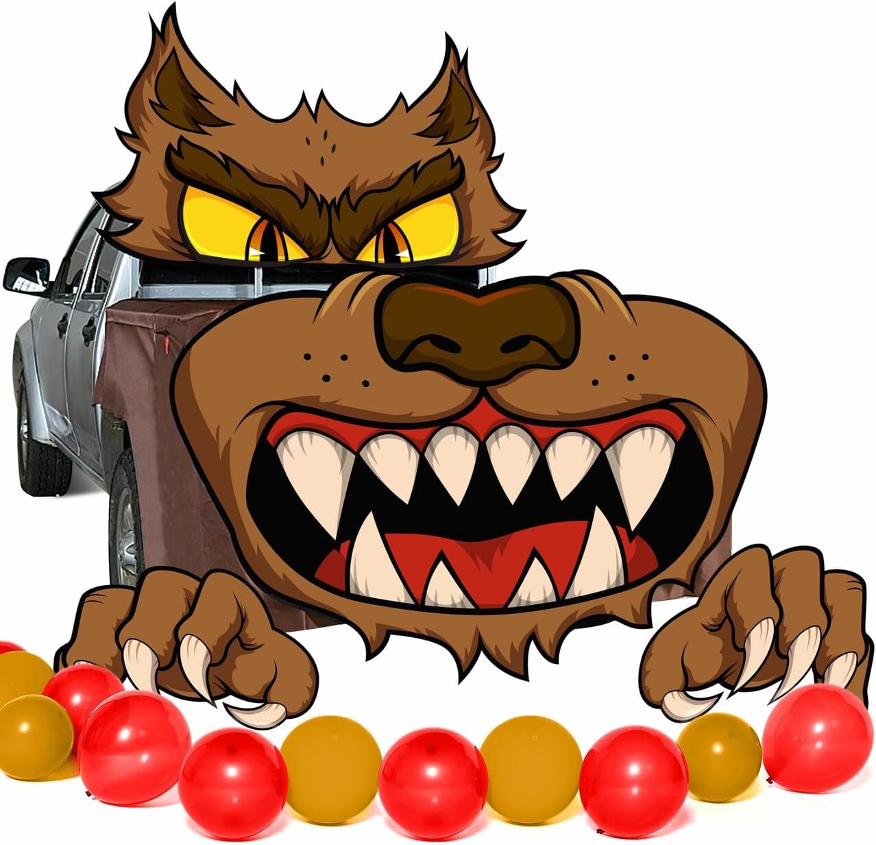 Halloween Werewolf Trunk or Treat Car Decorations Kit - Image 7
