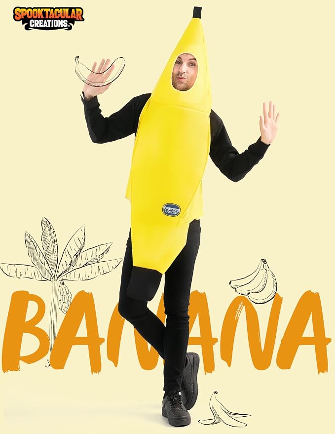 JOYIN Adult Deluxe Banana Costume Set - Halloween Dress-Up & Cosplay - Image 2