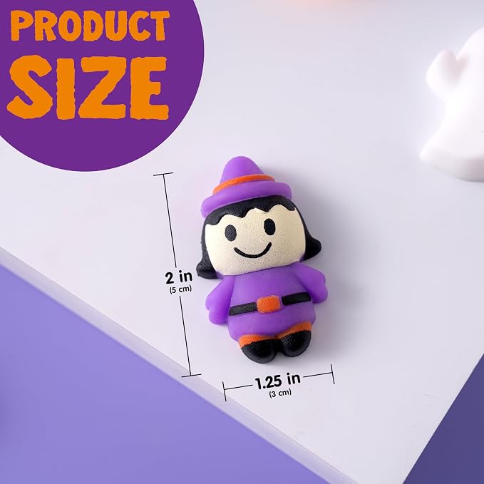 JOYIN 48 PCS Halloween Mochi Squishy Toys - Party Favors for Kids - Image 5