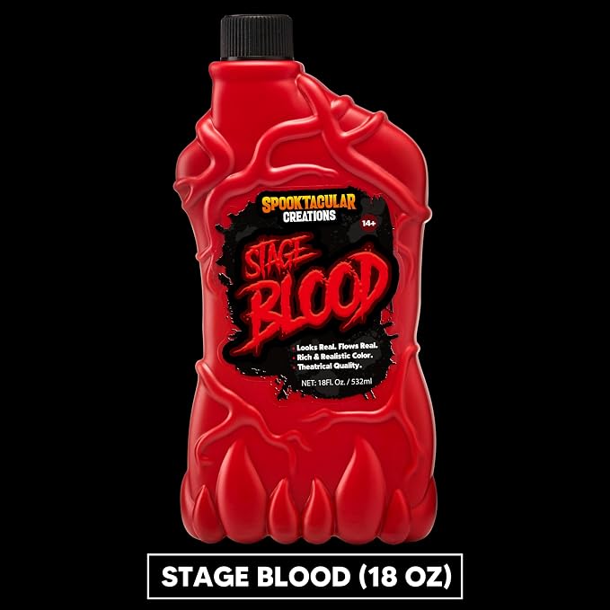 JOYIN 18 oz Stage Blood Prop - Fake Blood for Zombie & Monster Makeup - Image 4