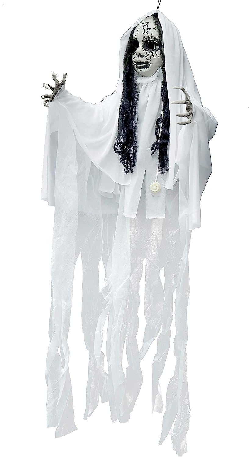 43in Ghost Girl with Light-up Head - Image 7