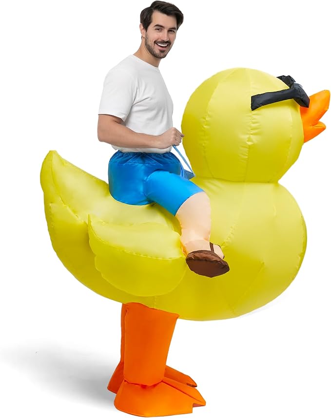 JOYIN Adult Inflatable Dinosaur Costume - Ride-On T-Rex Halloween Outfit - Image 5