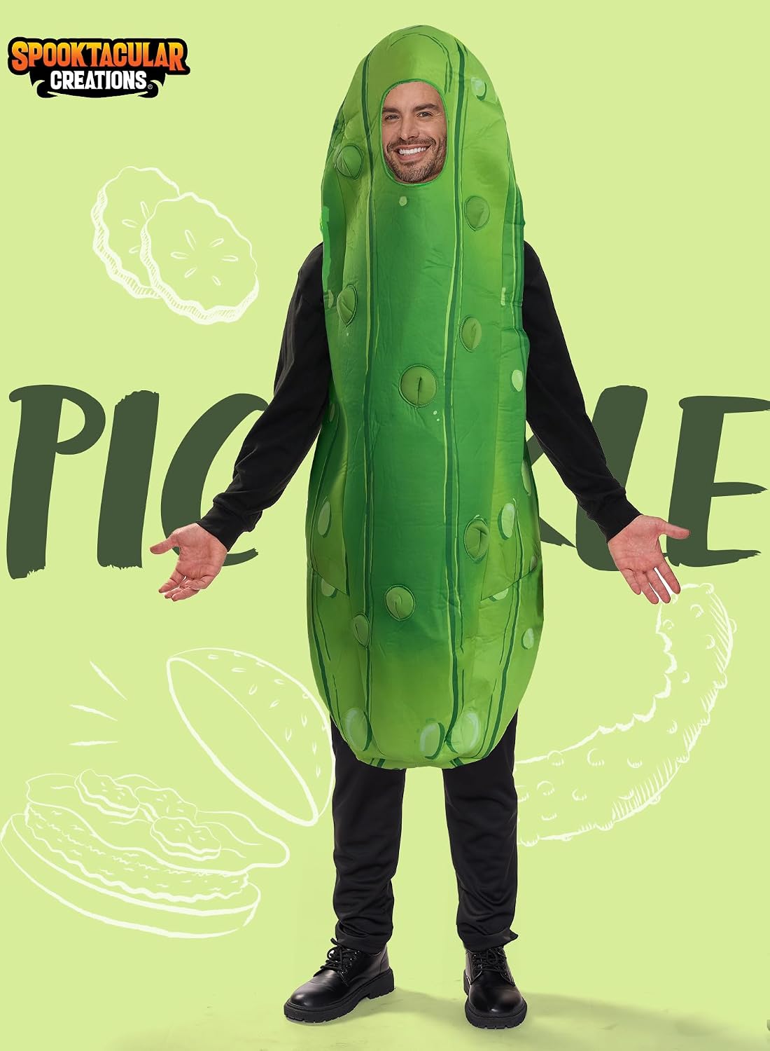 JOYIN Adult Unisex Pickle Food Halloween Costume - Image 2