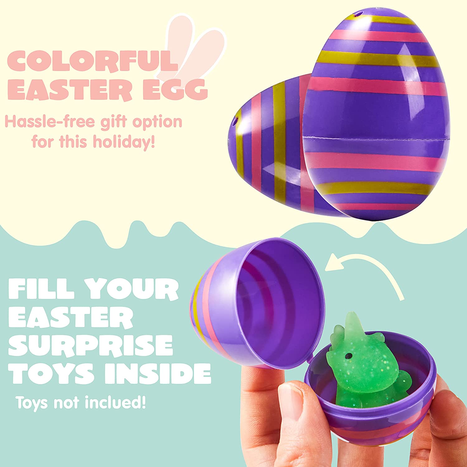 36Pcs Printed Easter Egg Shells - Image 5