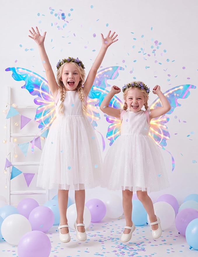 JOYIN Electric Butterfly Wings with Music & LED - Kids Halloween Costume - Image 7