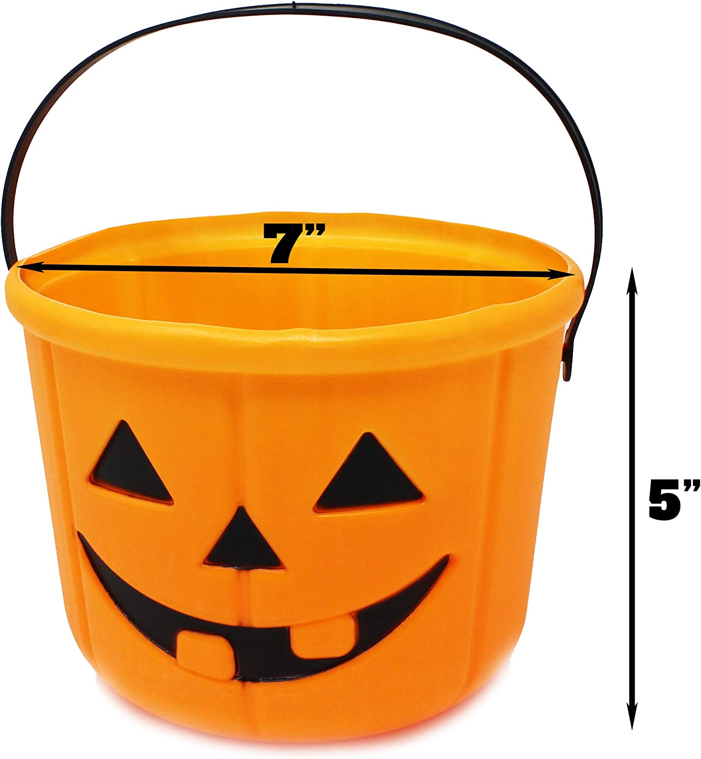6-pack Trick Or Treat Pumpkin Buckets - Image 2