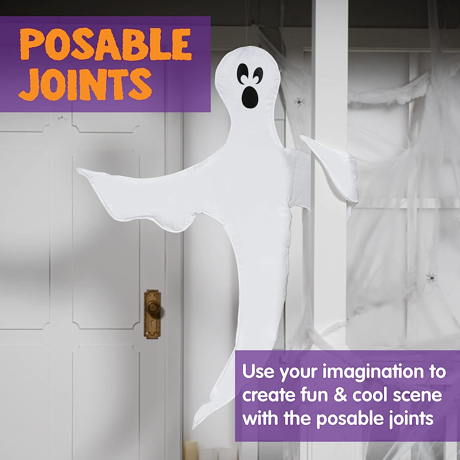 2Pcs Tree Wrap Decoration Ghost 53in - Image 4