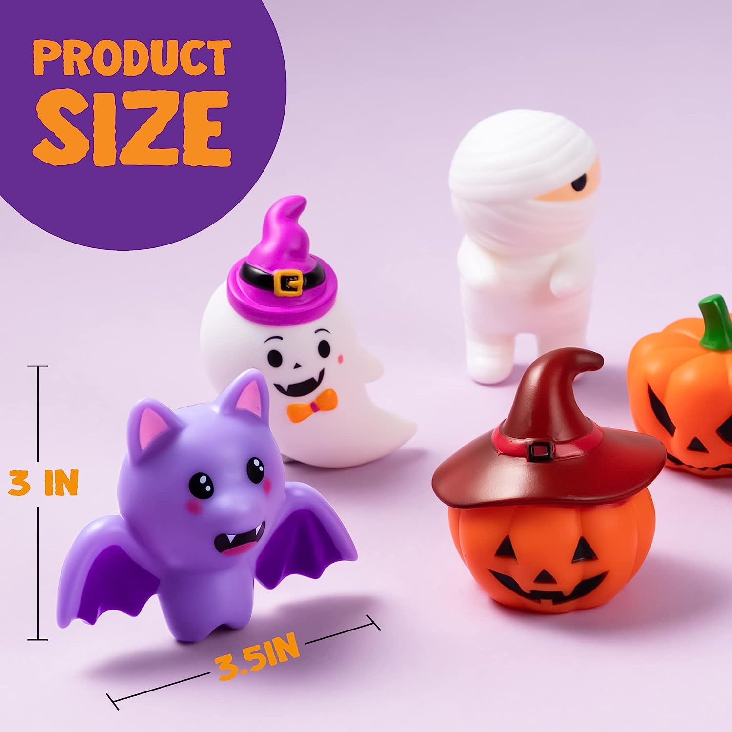 Halloween Light-up Bath Toys, 6 Pcs - Image 2