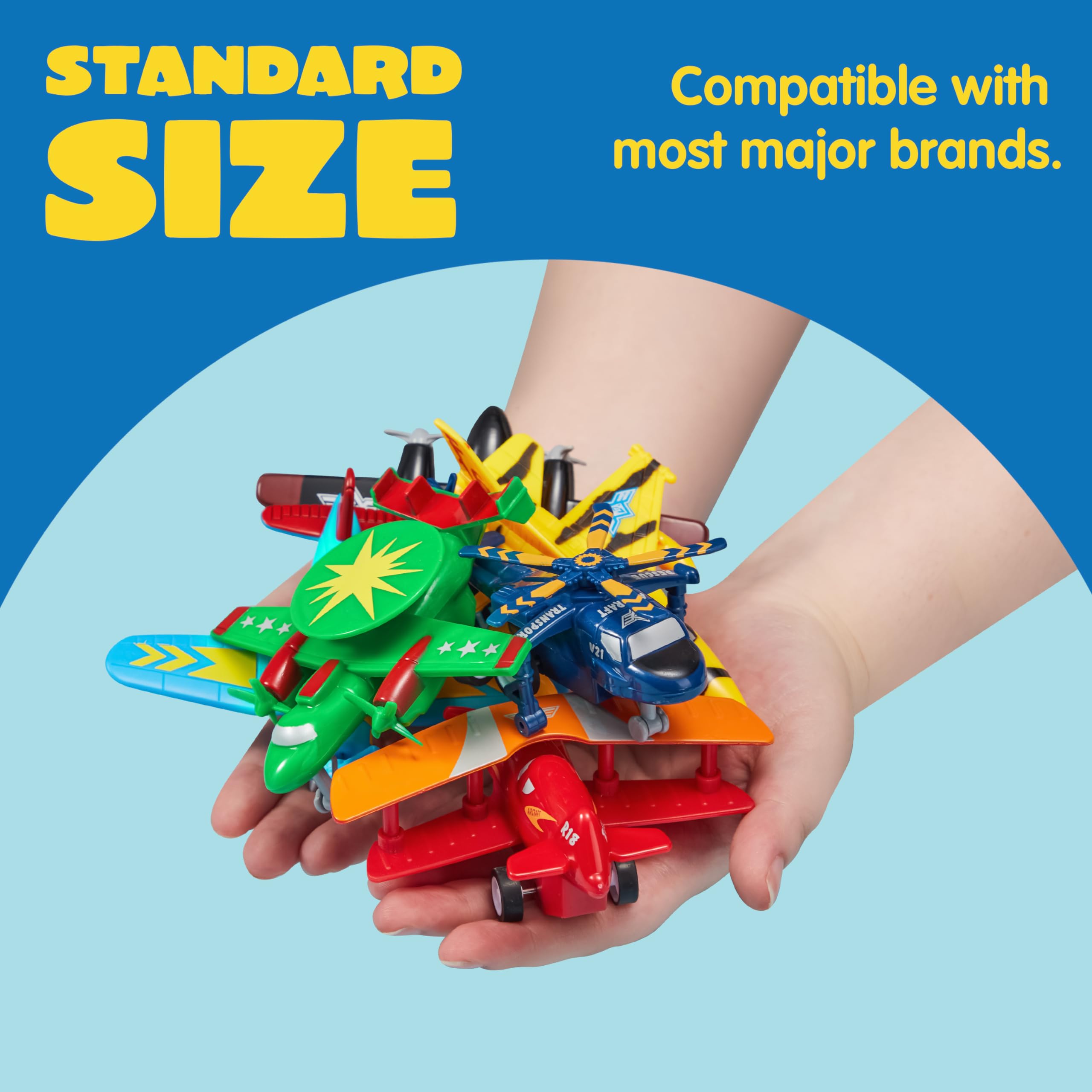 Pull Back Aircraft Toy Set, 16Pcs - Image 7