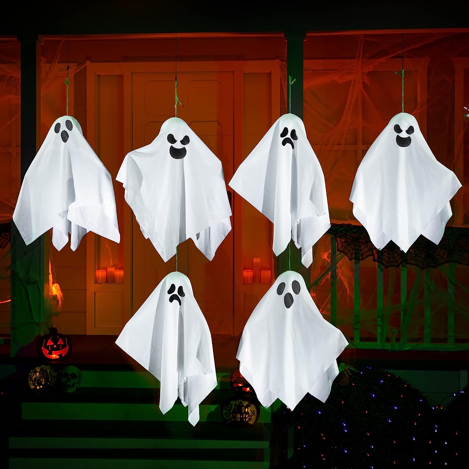 6 Pcs White Ghost 19.6in