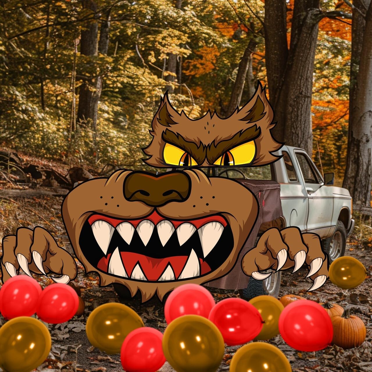 Halloween Werewolf Trunk or Treat Car Decorations Kit - Image 2