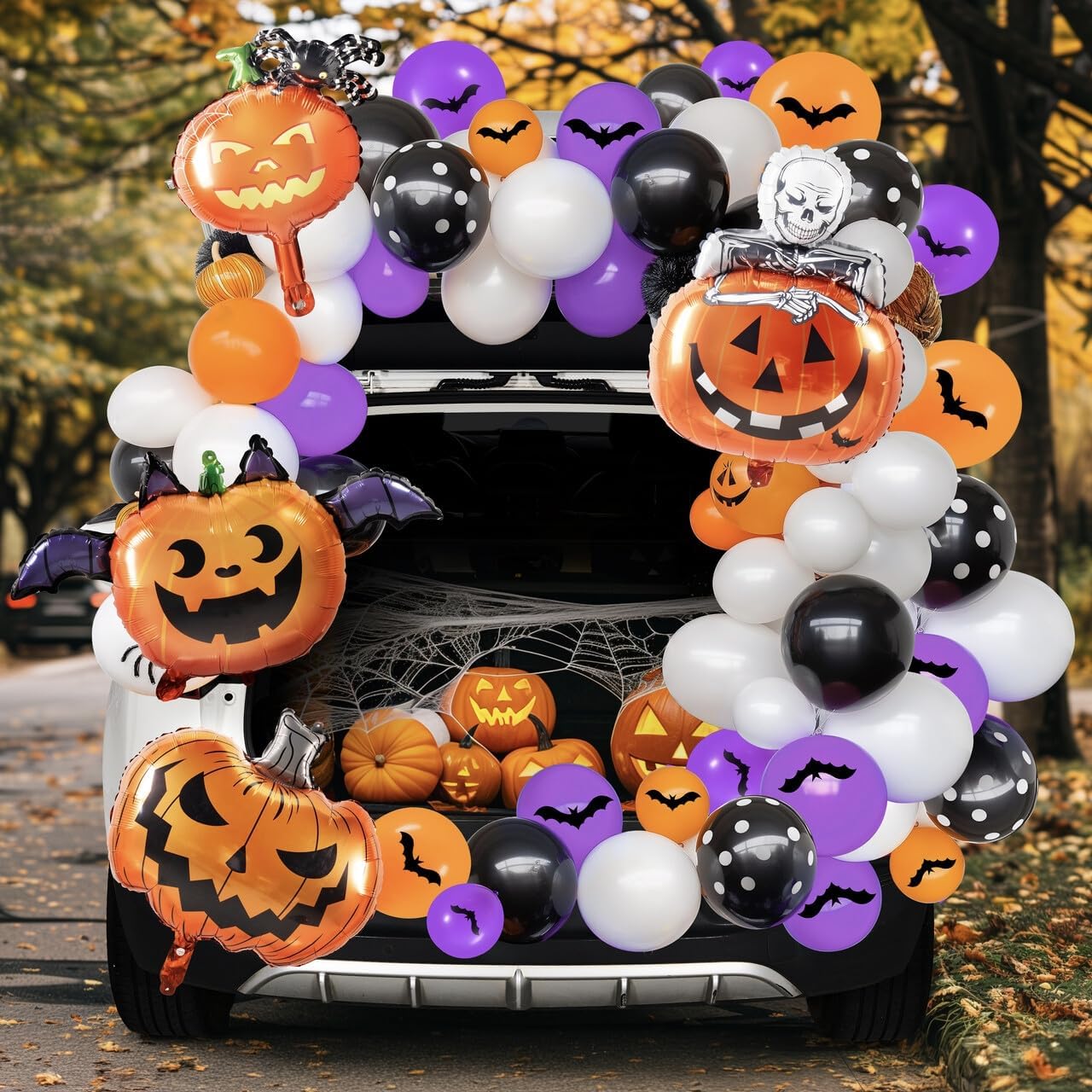 Halloween Trunk or Treat Car Pumpkin Decoration Kit - Image 2