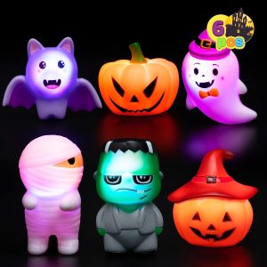 Halloween Light-up Bath Toys, 6 Pcs