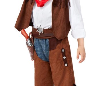 JOYIN Boys Cowboy Hat Costume - Kids Halloween Western Outfit Set