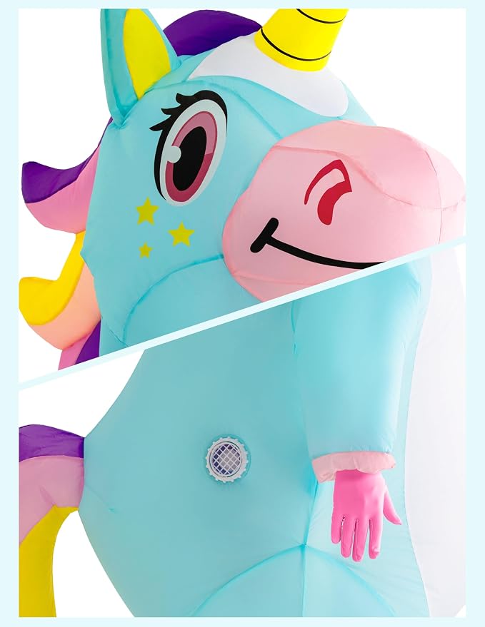 JOYIN Inflatable Unicorn Costume - The Magic of Halloween, Inflated - Image 5