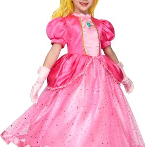 JOYIN Girls Pink Princess Dress with Crown - Halloween Costume