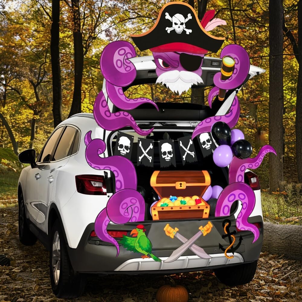 Halloween Pirate Trunk Or Treat Car Decorations Kit - Image 3
