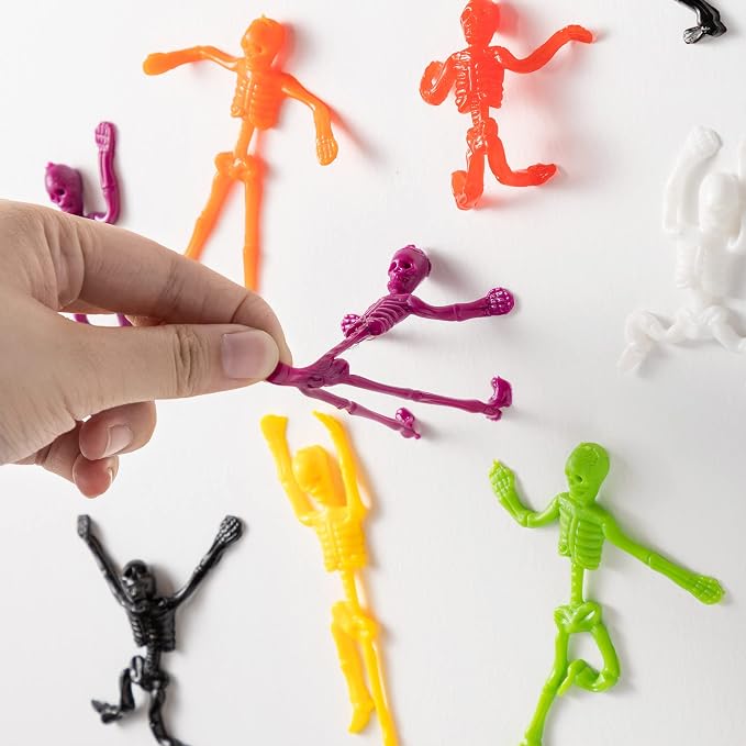 JOYIN 48 PCS Halloween Stretchy Skeletons - Party Favors for Kids - Image 6