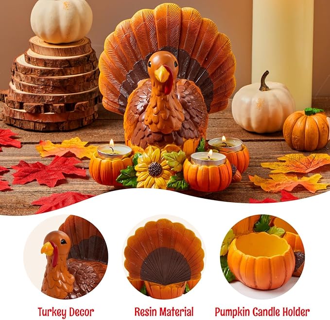 Thanksgiving Turkey Candle Holders - Image 2