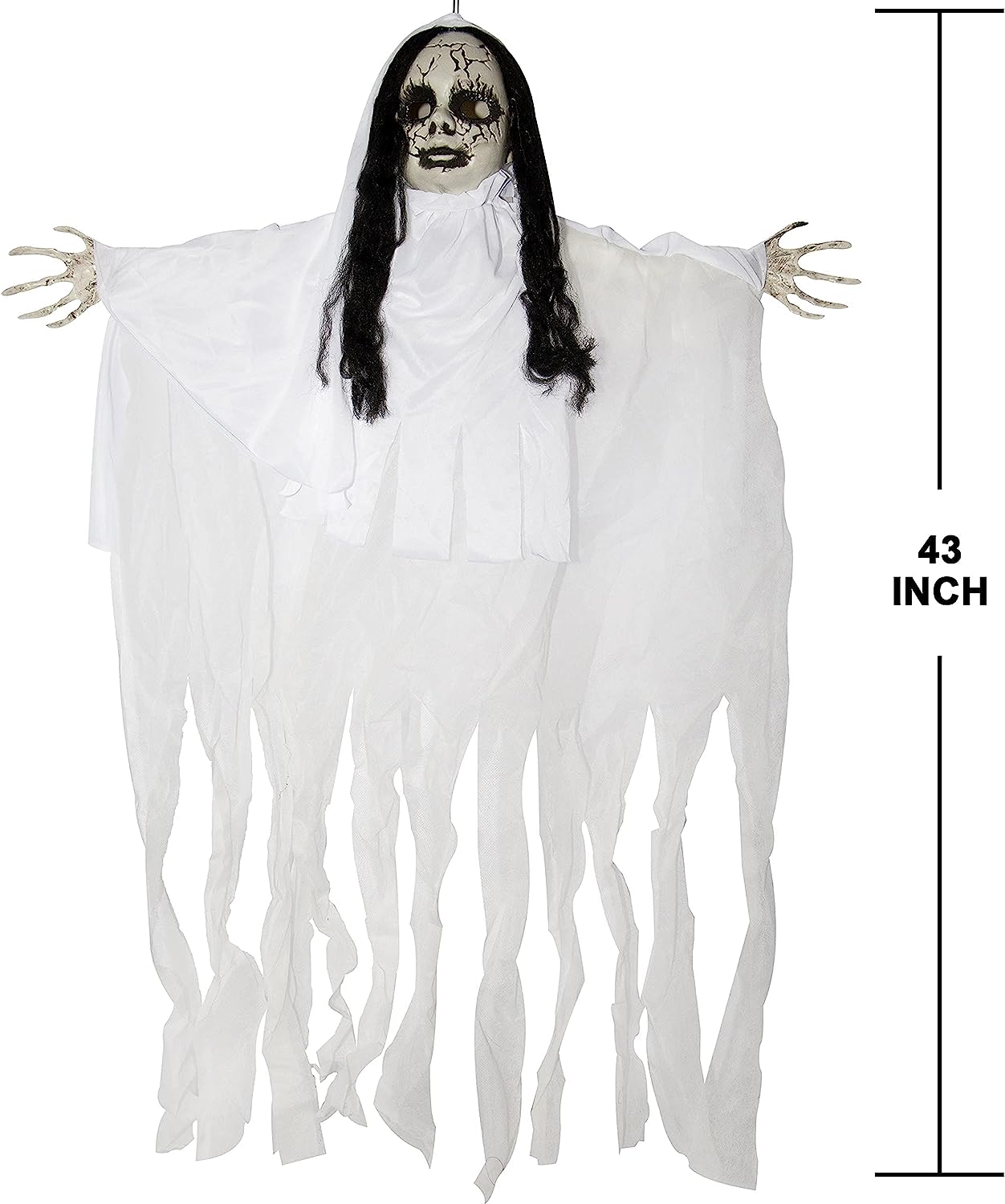 43in Ghost Girl with Light-up Head - Image 4
