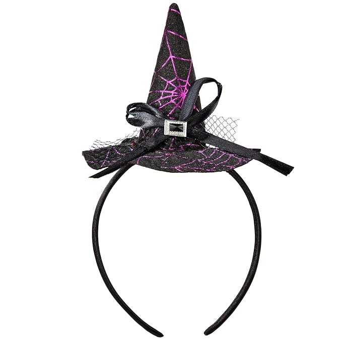 JOYIN Purple Witch Hat Headband - Cute Halloween Costume Accessory