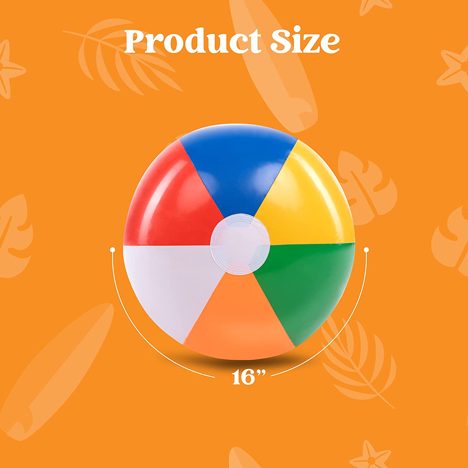12Pcs Inflatable Beach Balls 16in - Image 5