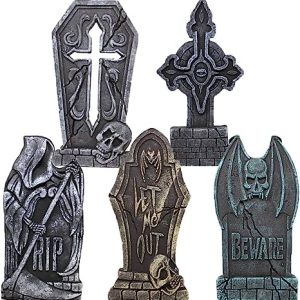 Joyin Cross Foam Tombstone Halloween Decoration, 12 Stakes