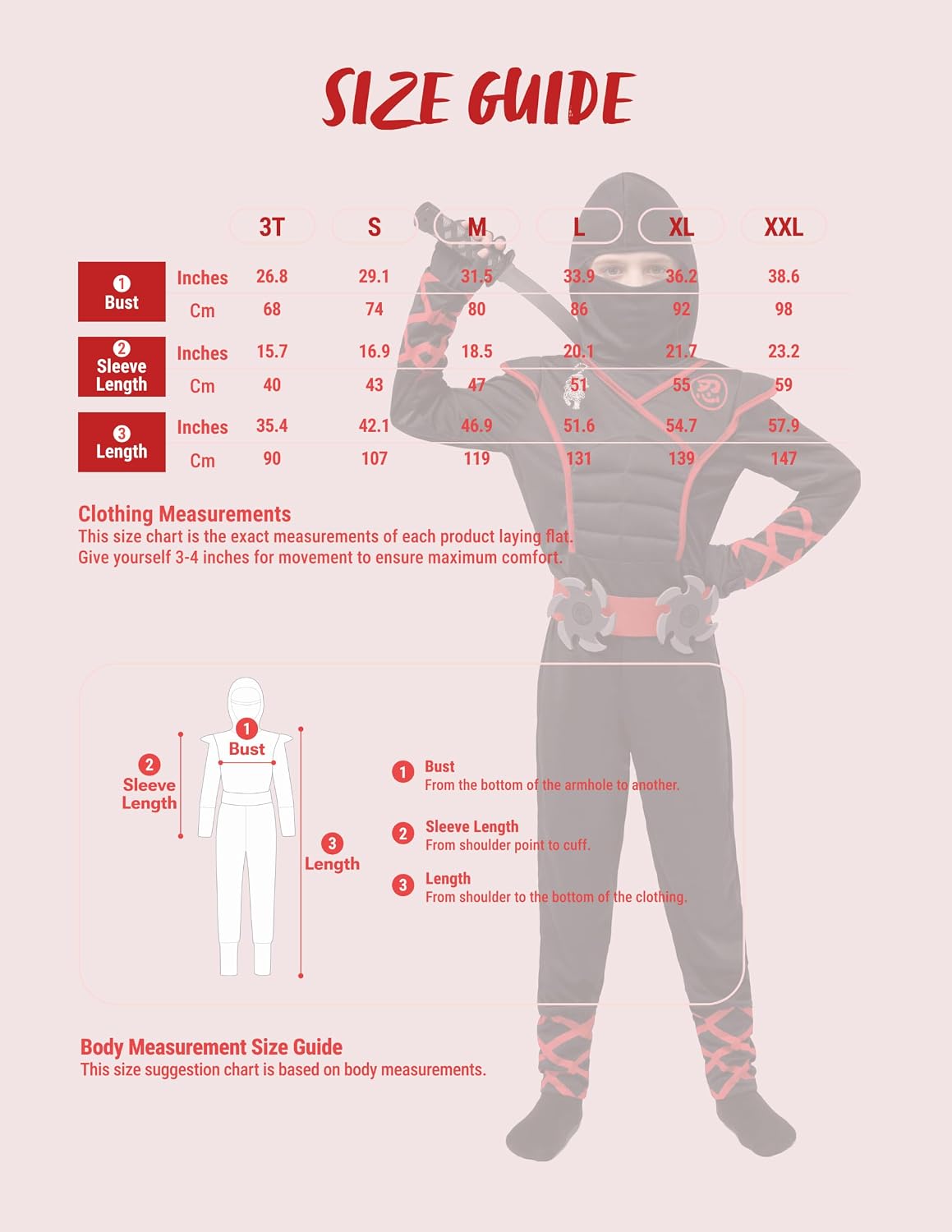 JOYIN Kids Halloween Ninja Costume Set - Image 6