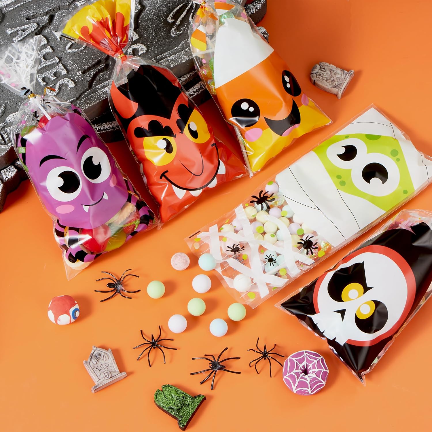 JOYIN 108 Pcs Halloween Treat Bags with Ties - Image 8