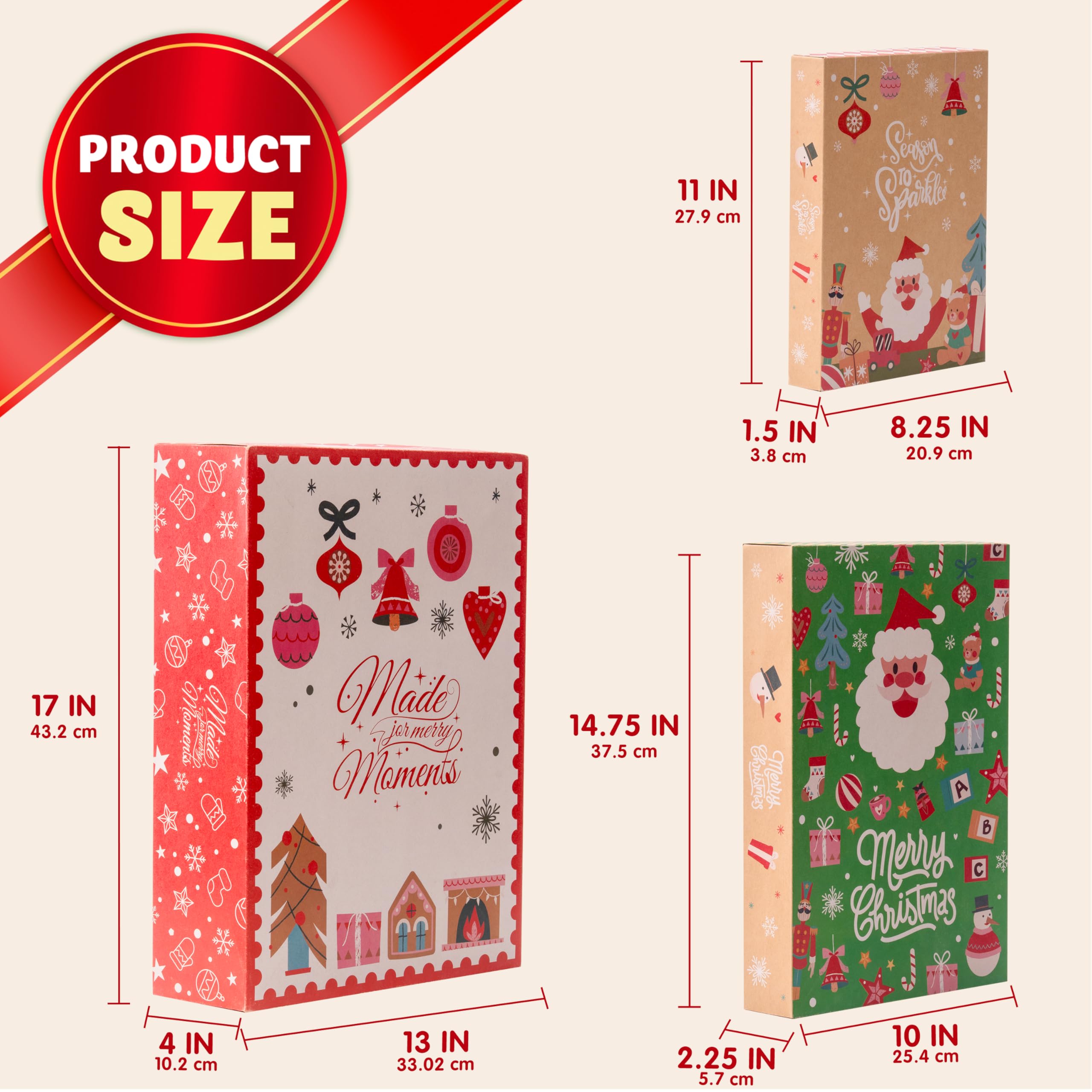 12PCS Christmas Shirt Gift Boxes with Lids for Presents - Image 7
