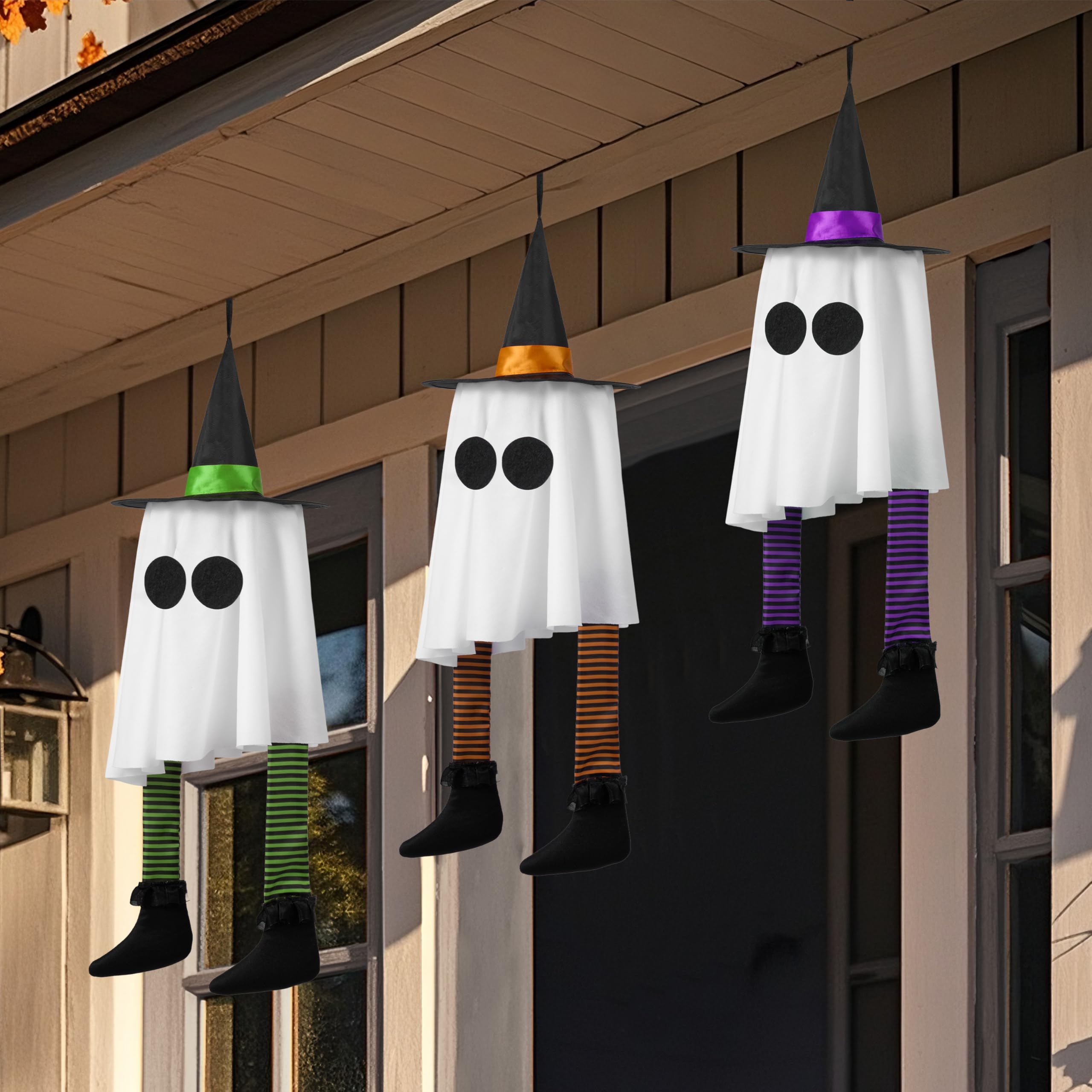 23.6 3PCS Halloween Hanging Ghosts Decorations Outdoor - Image 7