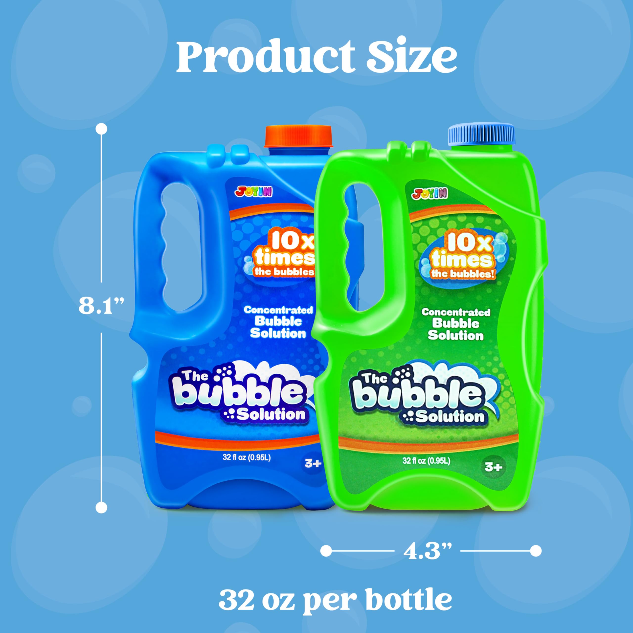 2 Bottles Bubbles Refill Solutions 64oz (up to 5 Gallon) for Bubble Machine - Image 6