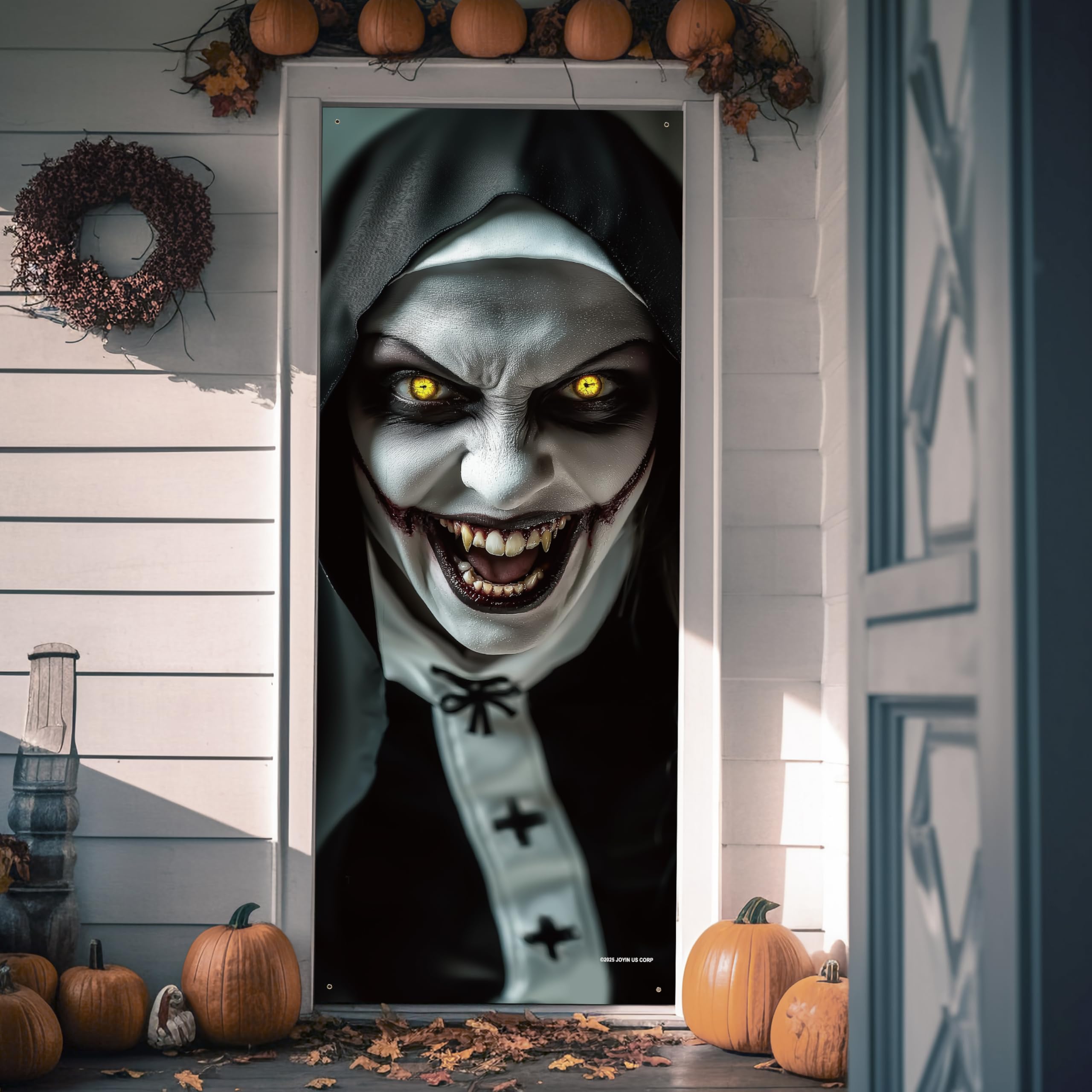 Halloween Scary Ghost Door Cover Decorations Indoor - Image 7