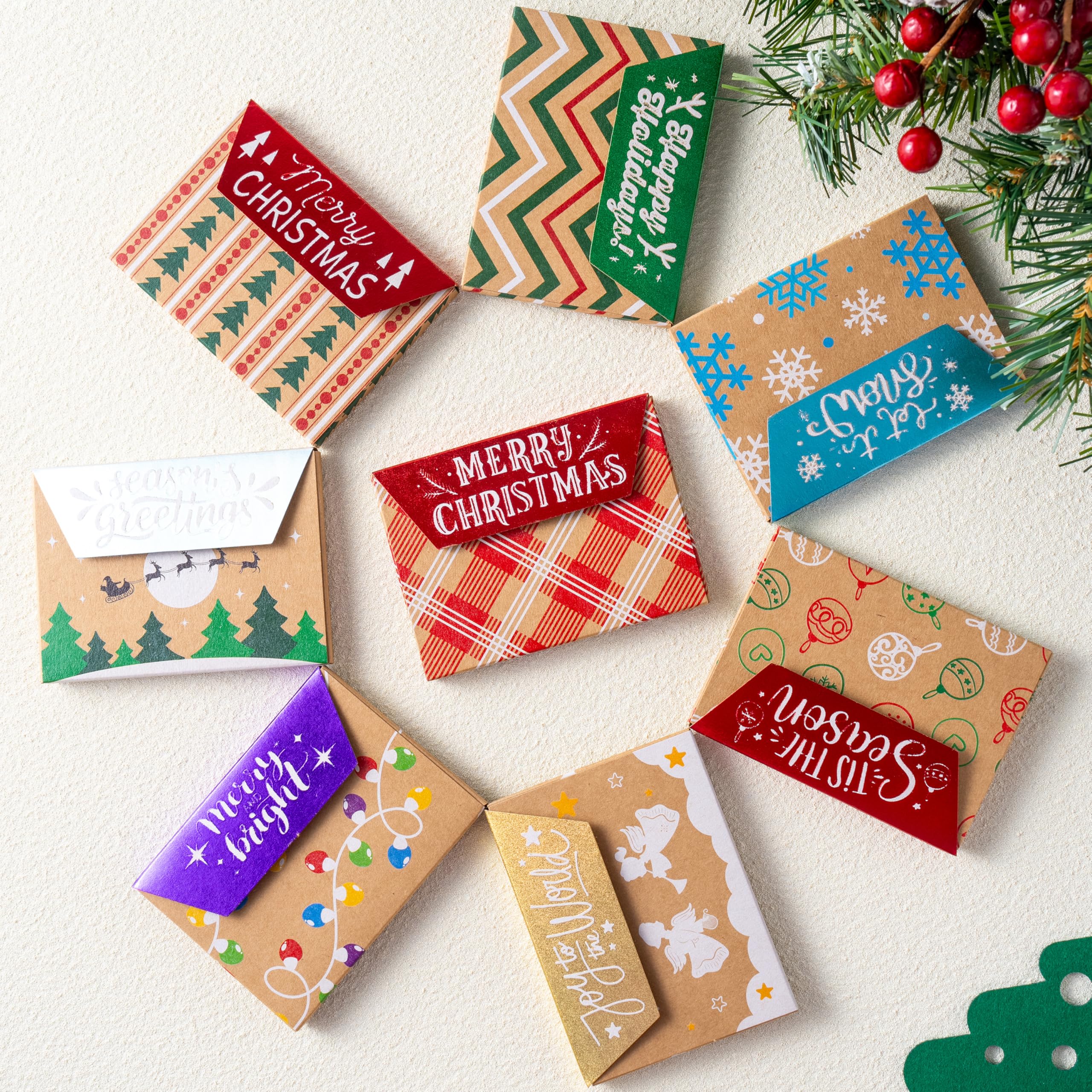 12PCS Gift Card Boxes Holder for Christmas - Image 7