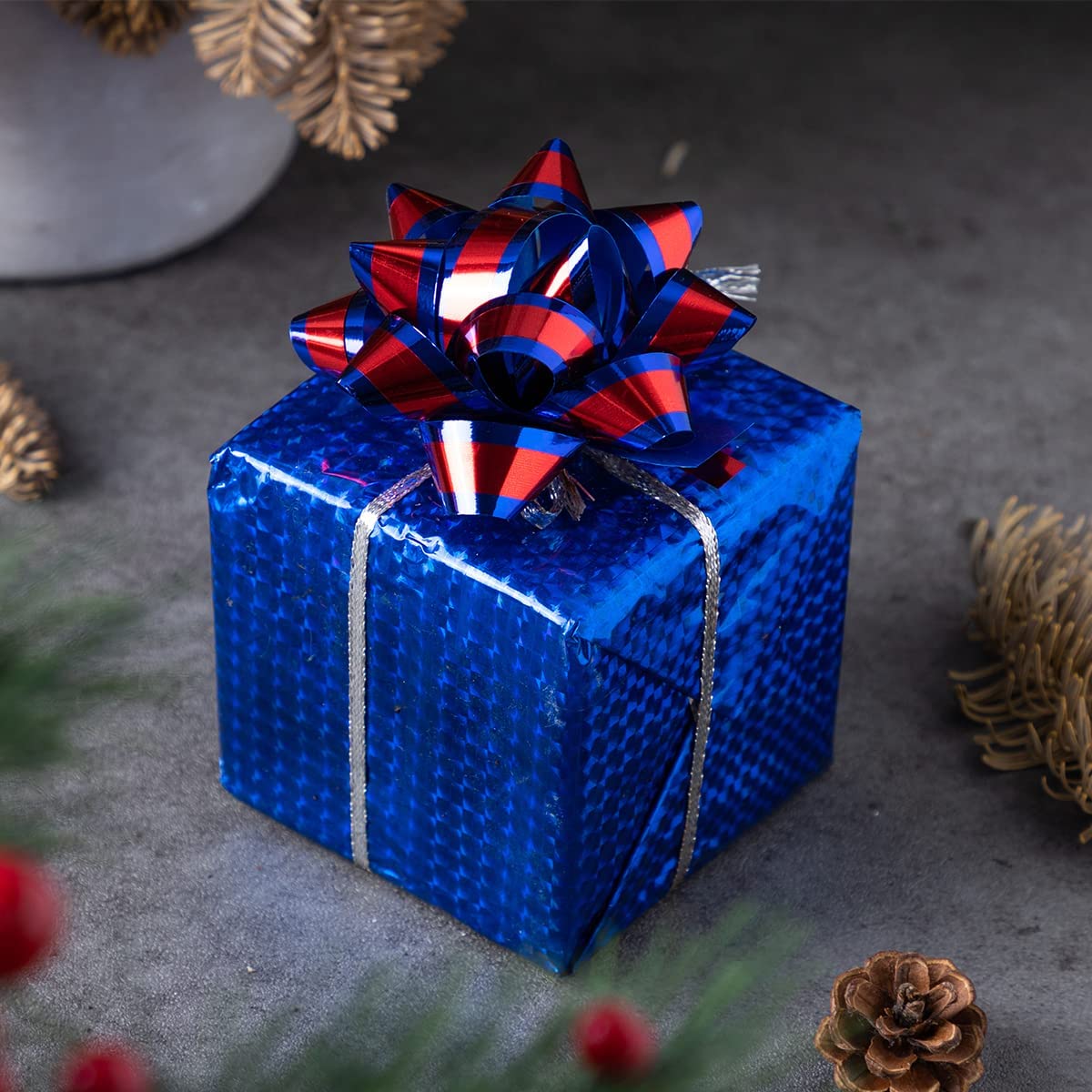 3 inch Christmas Gift Bows, 75 Pcs - Image 8