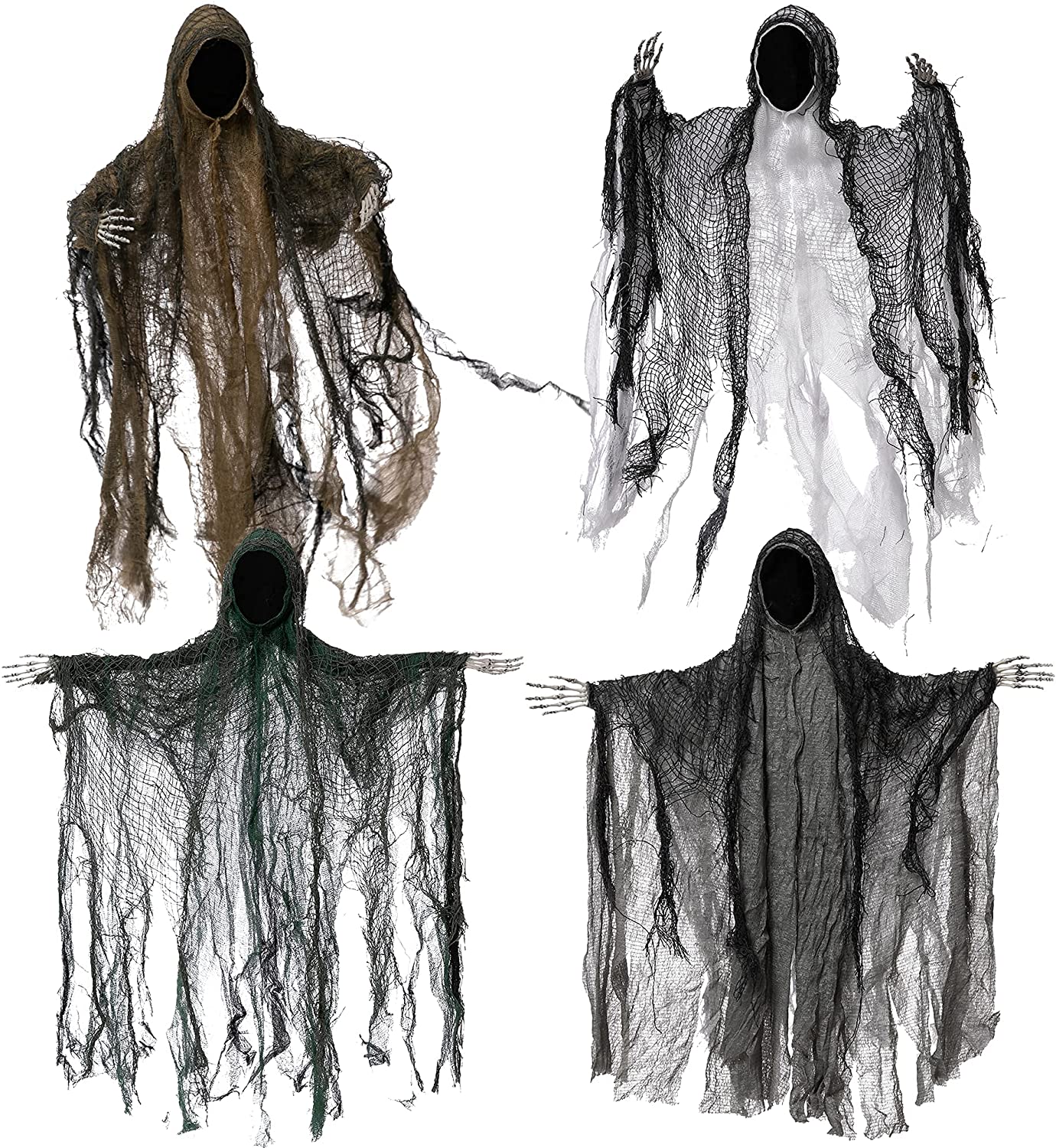Joyin Faceless Grim Reapers Halloween decoration,4pcs - Image 8