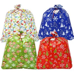 8 Piece Christmas Jumbo Holiday Gift Bags