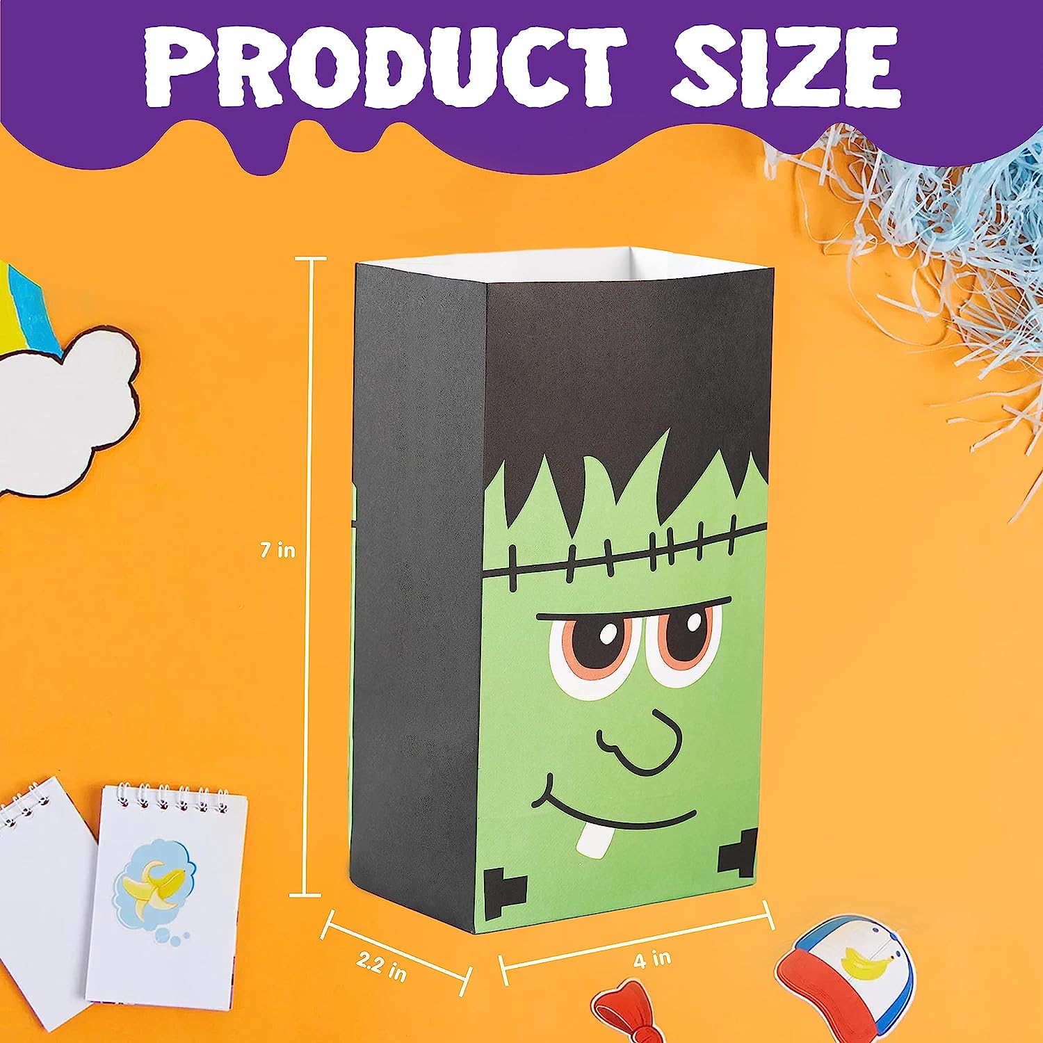 Characters Kraft Paper Treat Bags, 60 Pcs - Image 2