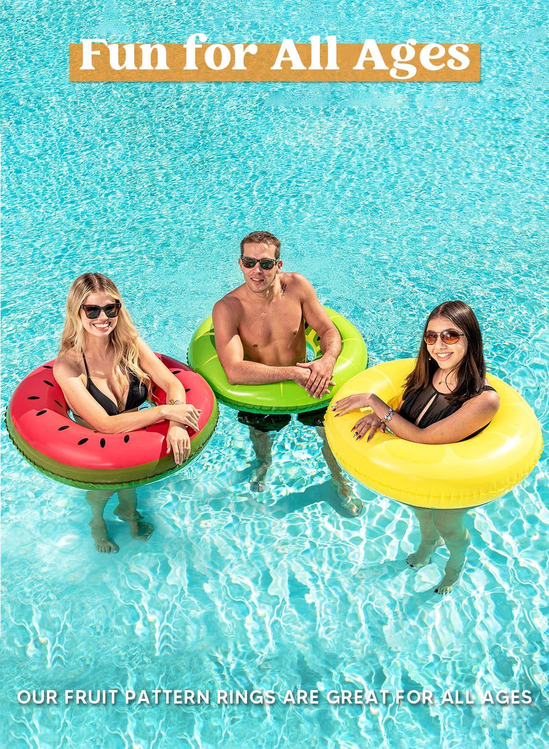 SLOOSH - 32.5in Fruity Swim Rings, 3 Pcs - Image 3