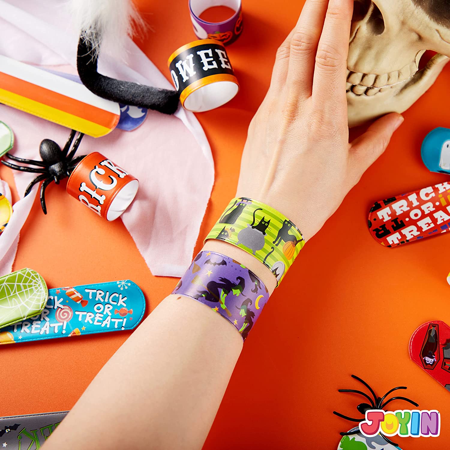 72 Piece Halloween Slap Bracelets - Image 8