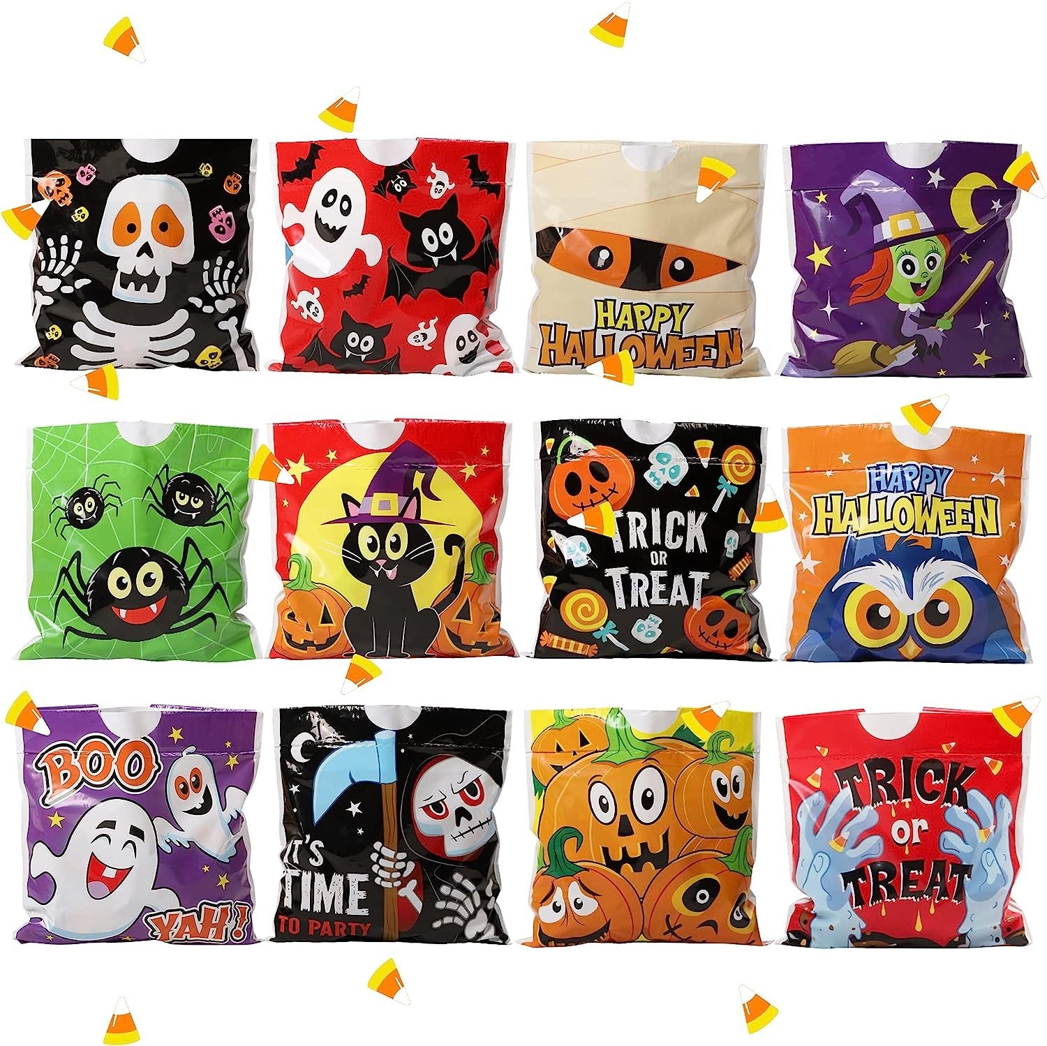Halloween Trick or Treat Drawstring Bags, 96 Pcs - Image 2