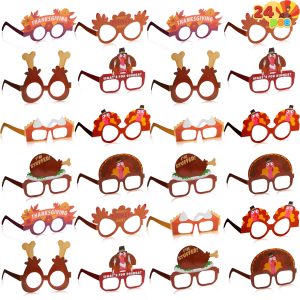 JOYIN Thanksgiving Glass Frames, 24 Pack