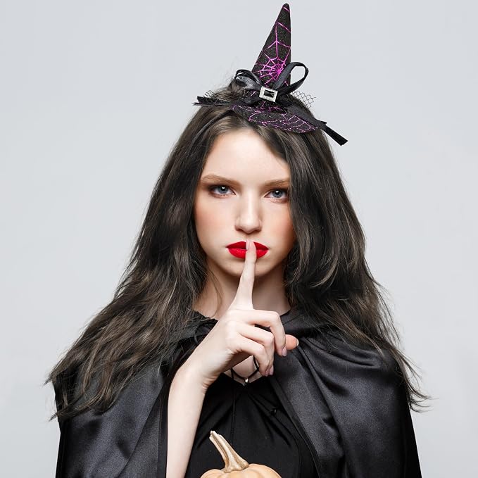 JOYIN Purple Witch Hat Headband - Cute Halloween Costume Accessory - Image 7