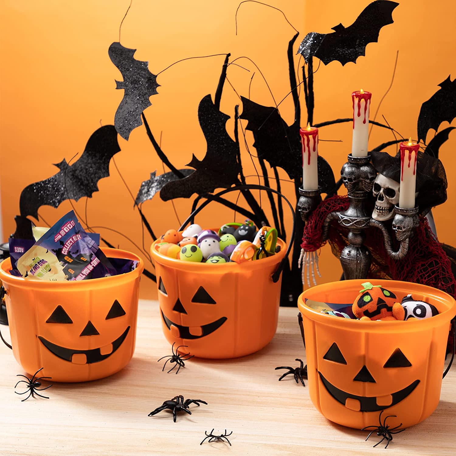 6-pack Trick Or Treat Pumpkin Buckets - Image 3